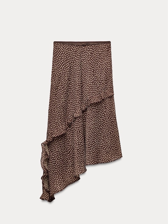 Zara Dresses & Skirts - Zara Polka Dot Ruffle Skirt
